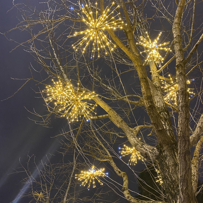 树木亮化装饰挂灯烟花灯