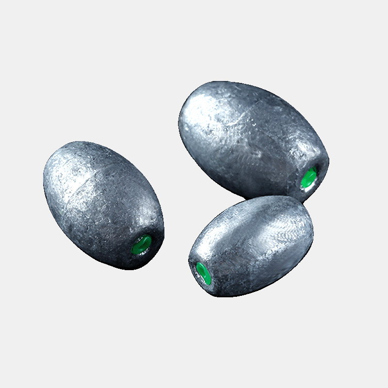 橄榄形通心铅坠软芯空心中通铅坠海竿抛竿铅坠钓鱼铅柳叶挂坠吊坠