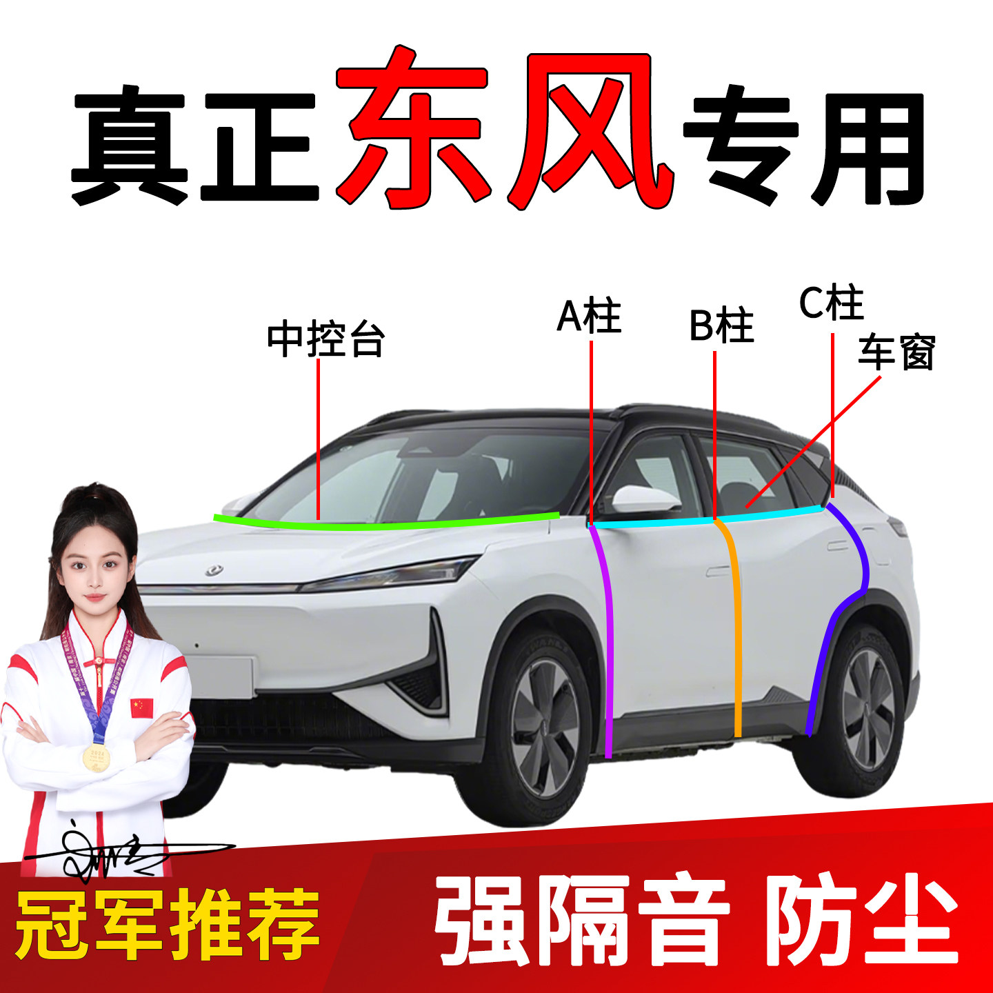 车门A/B柱隔音密封条2025年限定