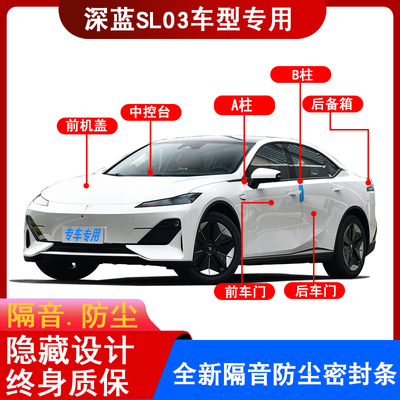 深蓝SL03隐藏式胶条改装件