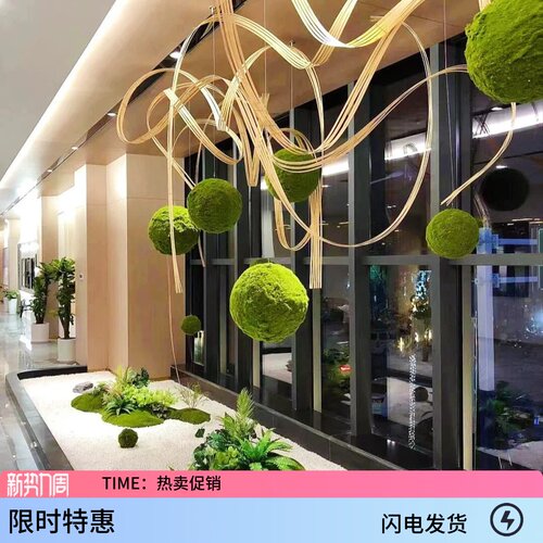竹编手工花艺装置竹编造景