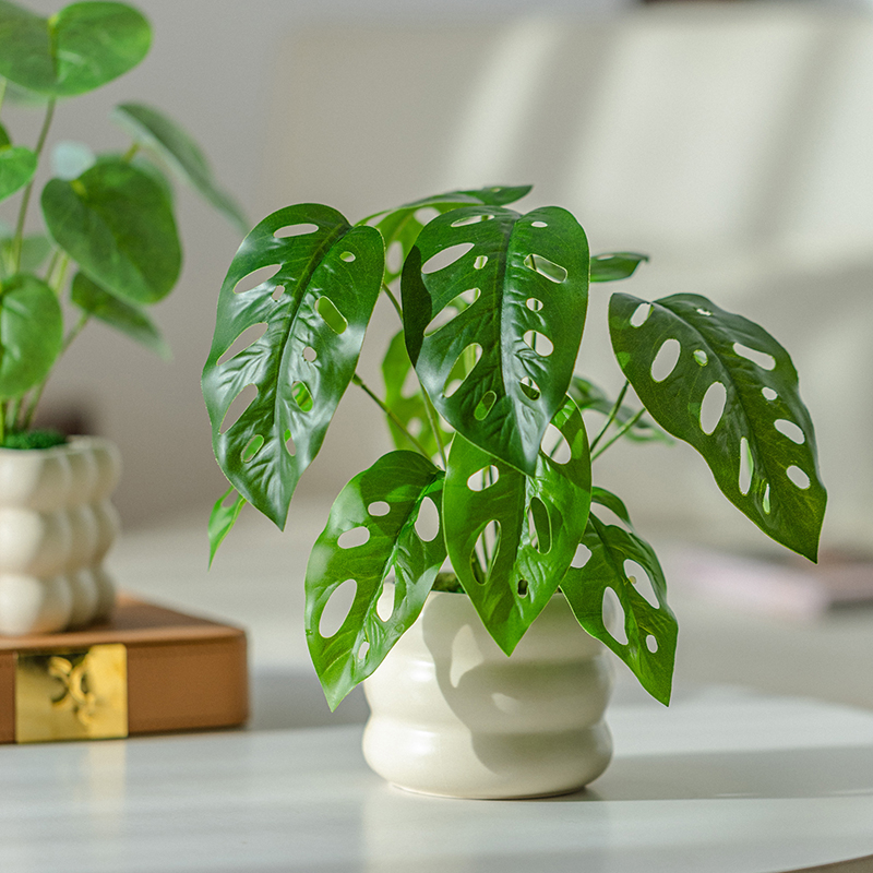 掬涵仿真绿植小盆栽奶油风摆件