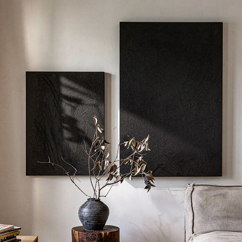 掬涵侘寂风客厅沙发背景墙装饰轻奢简约艺术玄关挂画极简高级壁画,家居饰品,现代装饰画,淘宝优惠券,粉丝福利购,淘宝优惠卷