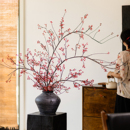 掬涵山归来仿真花枝条假花摆设藤蔓干花室内客厅桌面插花中式 摆件