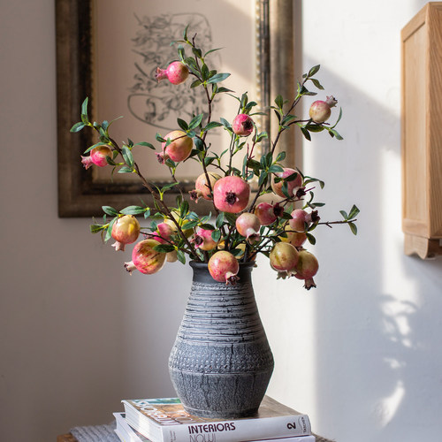 掬涵仿真花石榴果装饰摆件