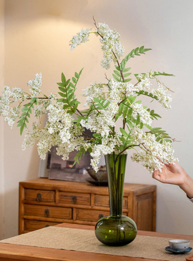 高档槐蕊花假花仿真花摆设高级感
