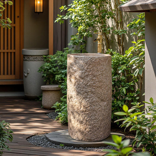 掬涵洗手盆古典户外别墅水槽摆件