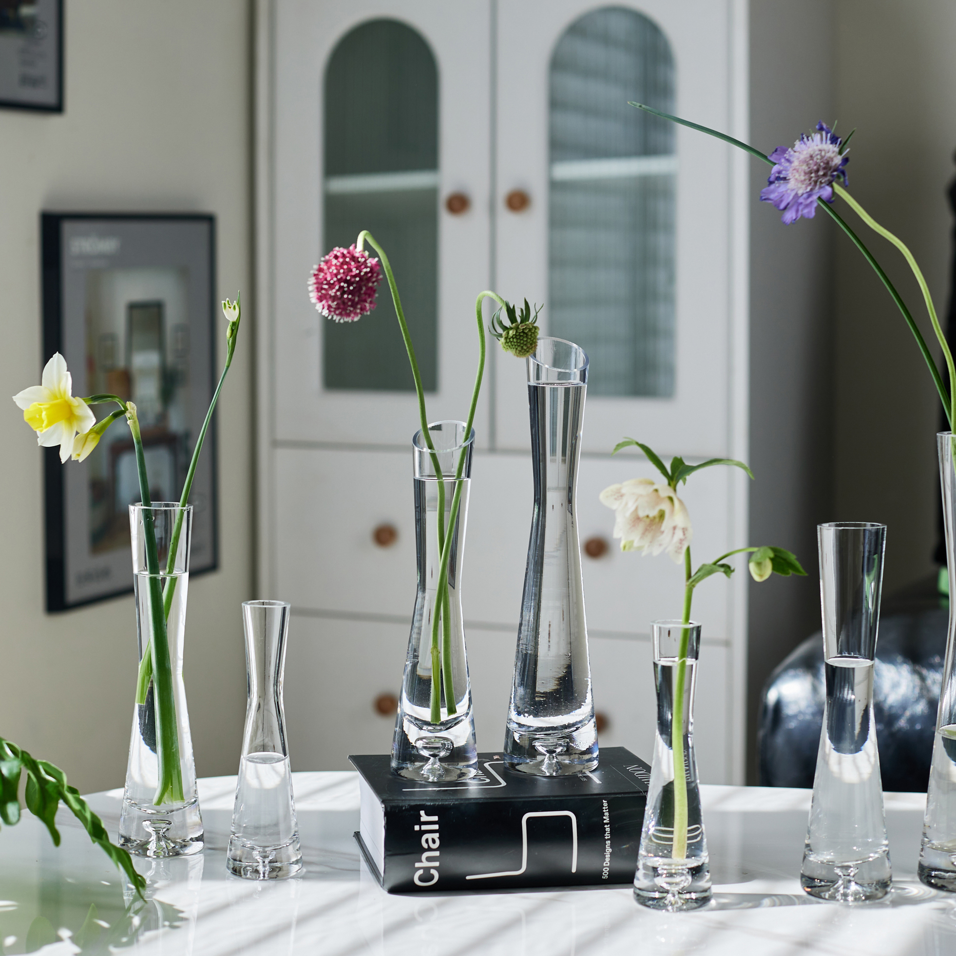 水培轻奢简约玻璃插花鲜花小花瓶