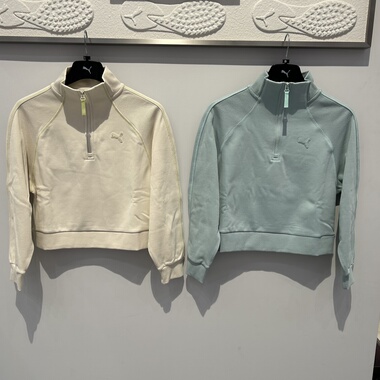 PUMA彪马CASUAL OUTDOORIST女加绒休闲保暖半拉链立领卫衣635727