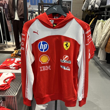 PUMA彪马男2026赛季Ferrari法拉利赛车系列复刻版连帽卫衣713825