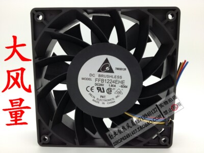 台达12CM/120mm风扇12038 24V/1.5A双滚珠FFB1224EHE变频器风扇