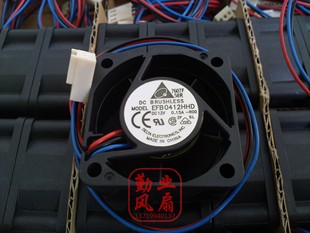 ROO 0.15A 台达DELTA 12V 全新 超静音风扇 4020 EFB0412HHD 4CM