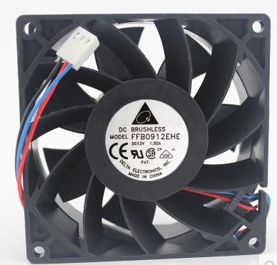 台达 9038 FFB0912EHE DC 12V 1.5A 9CM 暴力 加压型 双滚珠风扇