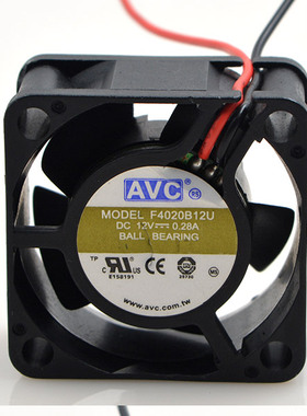 原装AVC F4020B12U 12V 0.28A 4CM/厘米 4020 大风量散热风扇