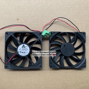 台达DELTA 9015 9CM/厘米 12V 0.12A 三线超薄滚珠风扇 AFB0912LB