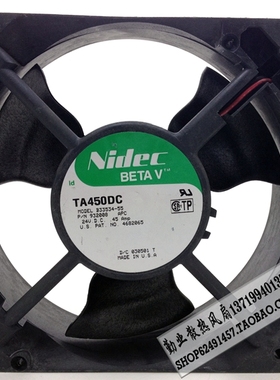 NIDEC 12CM变频器工业风扇 12038 24V 0.45A B33534-55 现货