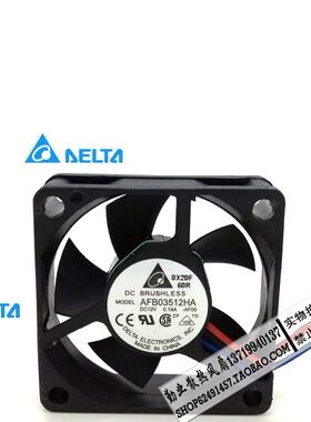 台达 3510 12V 0.14A AFB03512HA 散热双滚珠风扇 3.5厘米 测速