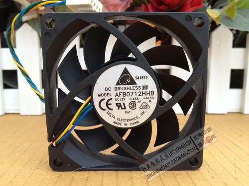 台达 7CM 7015 4针PWM滚珠风扇 适用AMD原装CPU散热器 AFB0712HHB