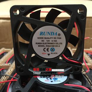 DC12V 6厘米公分6015 0.18A 6cm 机箱散热风扇 60x60x15mm 全新