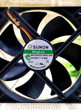 MEC0252V2-000U-G99 DC24V 3.5W三线 SUNON/建准 12CM轴流风扇