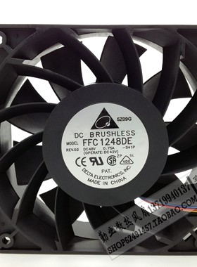 台达12038 12CM 大风量风扇48V 0.75A FFC1248DE 双滚珠 大量现货
