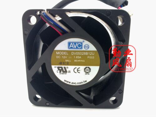 台湾AVC 5028 5CM暴力风扇 12V 1.65A DV05028B12U PWM功能