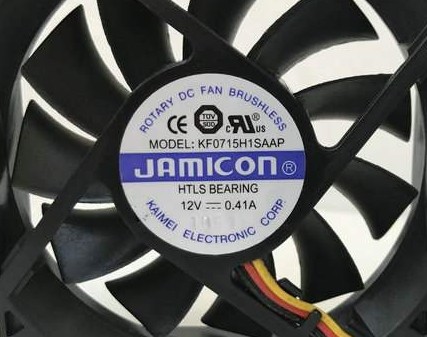 全新JAMICON凯美 7015 KF0715H1SAAP DC12V 0.41A  3线散热风扇