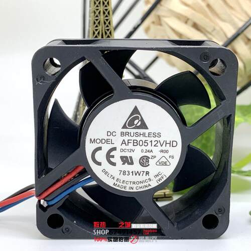 台达 AFB0512VHD-F00/R00 5020 12V 0.24A 电源风扇  5CM/厘米