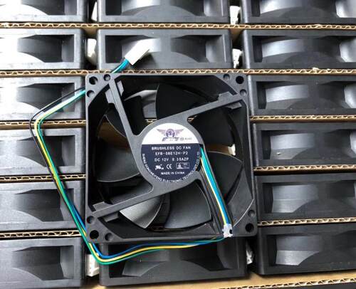 捷冷 8CM 8025 EFB-08E12H-P2/1 12V 0.35A 4线 机箱散热风扇