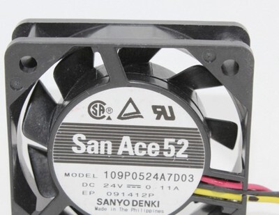 SANACE52 109P0524A7D03 24V 0.11A 原装SANYO 52*52*15设备风扇