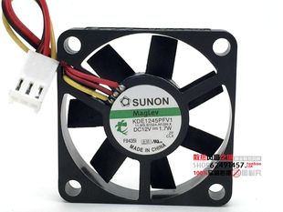 正品建准SUNON 4.5CM磁悬浮风扇4510 12V 1.7W KDE1245PFV1 测速
