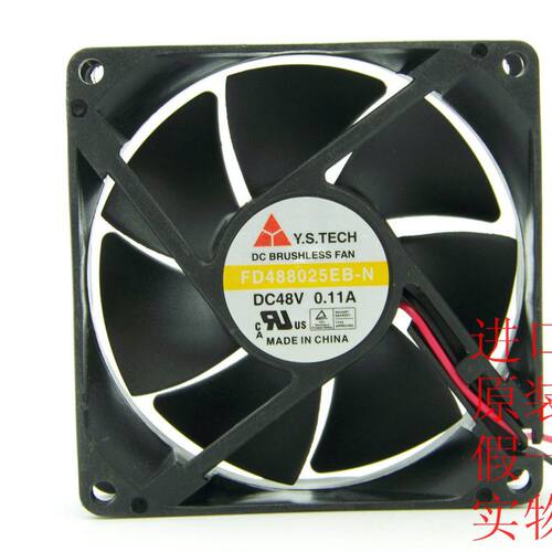 原装YEN SUN/元山 FD488025EB-N 48V0.11A 8CM 8025散热风扇