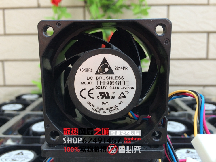 全新台达delta THB0648BE 6CM 6038 48V 0.41A 4线PWM服务器风扇