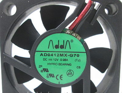 原装 ADDA 4010 12V 0.08A AD0412MX-G70 CPU散热器轴流散热风扇
