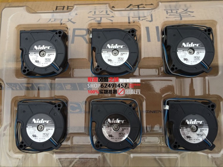 全新原装NIDEC 6025 12V 0.33A D06F-12B3S1 双滚珠涡轮离心风扇