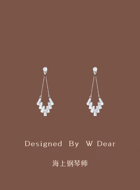 「海上钢琴师」轻奢流苏耳环女无耳洞蚊香盘耳夹高级感气质耳饰新