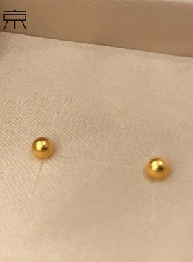 钛钢耳饰 光面小豆豆耳钉女ins小众高级感养耳洞耳环耳骨钉耳饰品