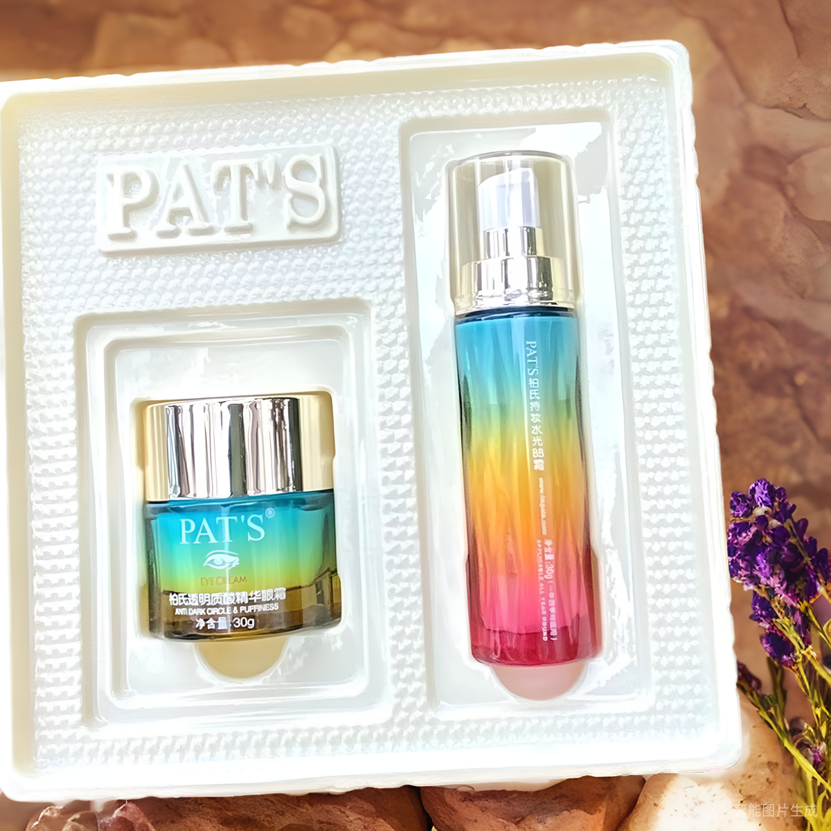 柏氏砰砰粉持妆水光bb霜正品