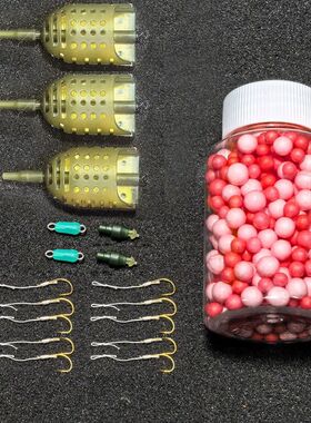 飞德饵笼带配重船型饵笼欧鲤钓配件附饵托饵器飞德钓线组