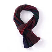 棉麻小尺寸森系复古文艺拼色纯棉麻围巾女秋冬亚麻丝巾围脖洋气女