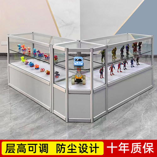 精品展示柜珠宝柜台饰品手机柜首饰货柜陈列柜玻璃柜台展柜烟柜子