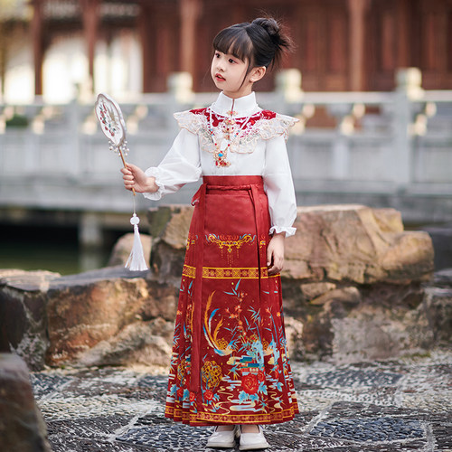 古风春秋马面裙套装中国风