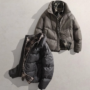 2025冬新立领男装羽绒袄子SL机能外套25254假两件保暖御寒羽绒服