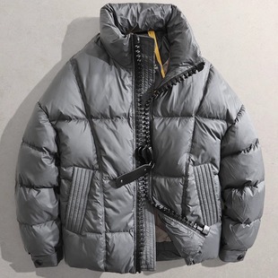 2025冬新男保暖轻便羽绒袄子MR宽松阔版面包服98111加厚绒羽绒服