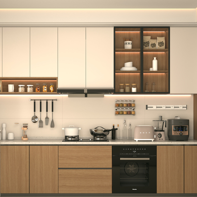 直播背景墙布厨房吃播3d立体高清