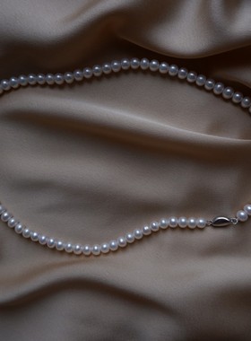 游七月天然珍珠S925银女