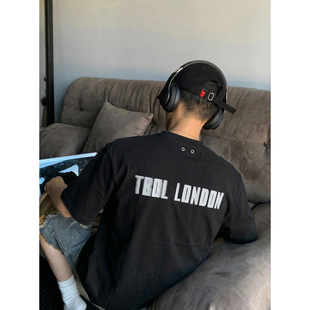 T恤男女vibe潮牌高街宽松做旧半袖 复古短袖 上衣 350g重磅美式 PLTH