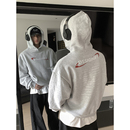 PLTH*冬季加绒加厚抗寒内里羊羔绒连帽金属防风扣情侣连帽卫衣男