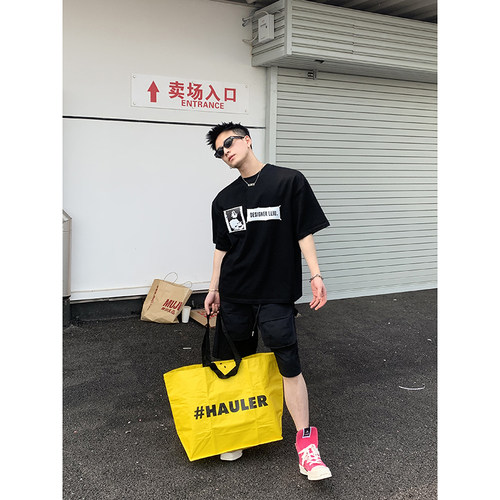 PLTH*国潮自制DIY夏季新款短袖