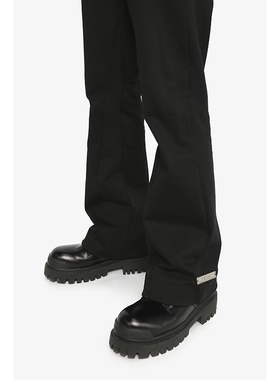 PLTH*2022潮男ins流行垂感微喇西裤休闲工装裤外穿男街头运动裤潮